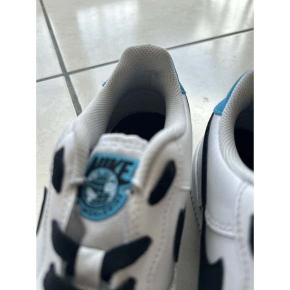 5.5 Y - Nike Air Force 1‎ World Wide (GS) White/Black-Blue FuryShoes CN8533-100 - Picture 9 of 11